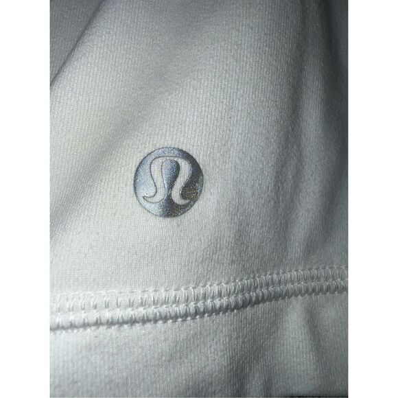 Lululemon Its Rulu Run Half-Zip In White Size 10 - Picture 8 of 11